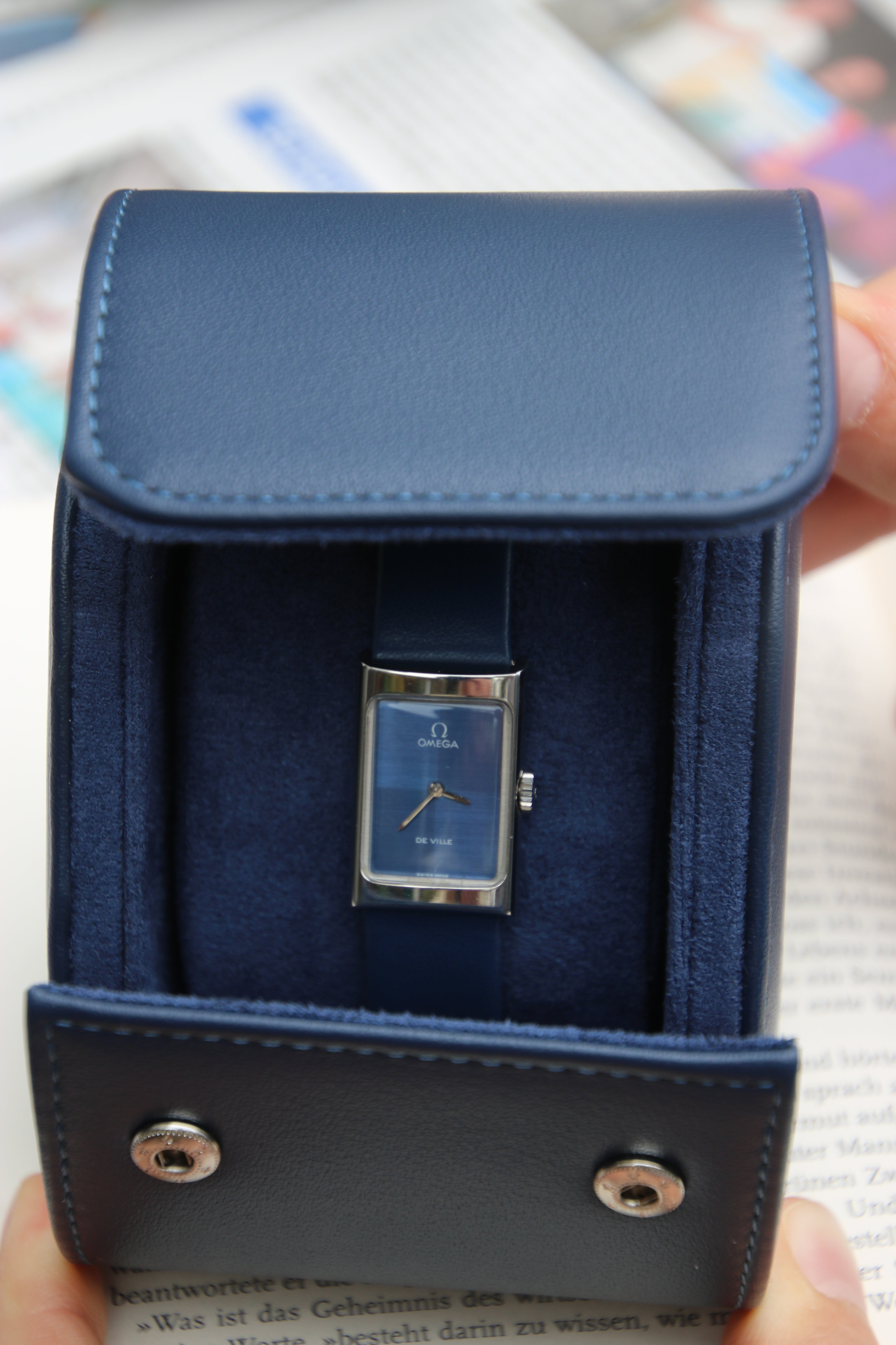 Omega De Ville Tank – Ref. 511.0458 – Blue Harlequin Dial – Revision 2025