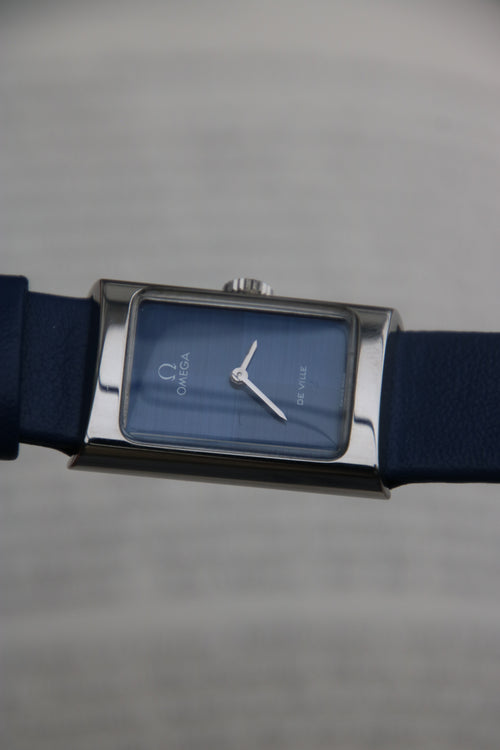 Omega De Ville Tank – Ref. 511.0458 – Blue Harlequin Dial – Revision 2025